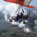Taking a microlight over the Victoria Falls is exhilarating and exciting but maybe not for those scared of heights!