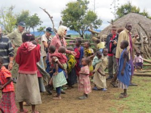We love visiting local Masai villages in Tanzania