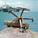 Taking a boat to Turtle Island just off the coast of Zanzibar