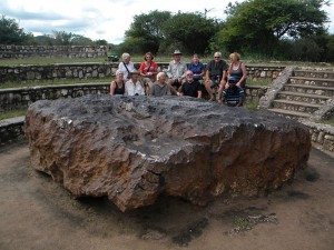 Hoba Meteorite in Namibia is the largest intact meteorite found in the world, weighing a staggering 66 tonnes it fell approximately 80,000 years ago and remained hidden until 1920