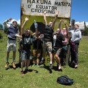 Crossing the equator on a student trip to Kenya
