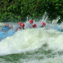 White water raft the Nile River in Uganda on an Africa Expedition Support’s African budget overland safaris