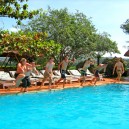 Fun time on our budget safari holidays to Africa with Africa Expedition Support