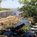During low water it is possible to explore the top of Victoria Falls and swim in devils pool.
