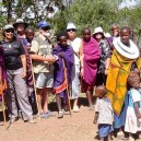 Enjoying meeting local Masai warriors in Tanzania