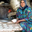 Egypt is famous for traditional cooking methods as shown here a demonstration of making tasty pita bread